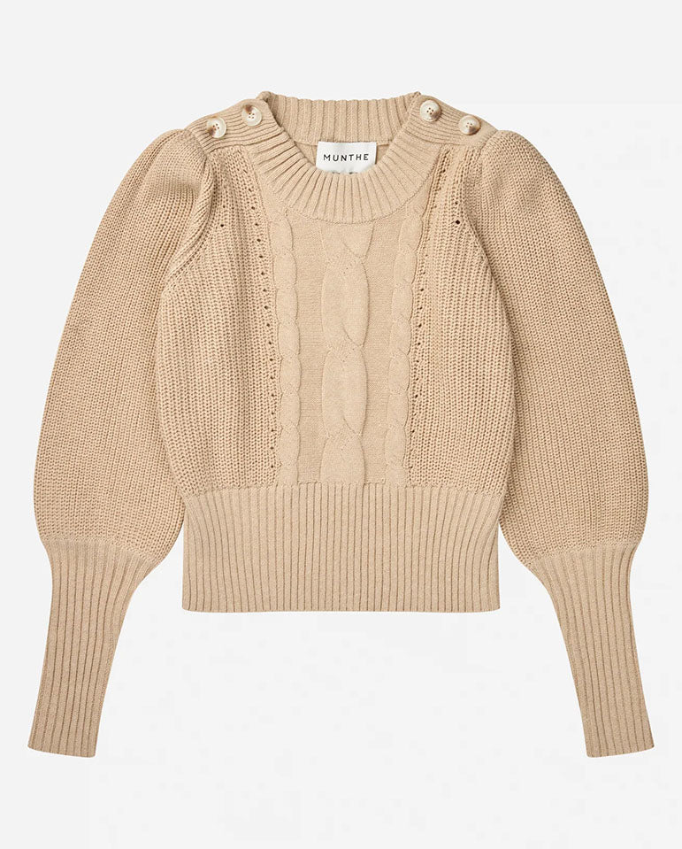 Lysta Button Detail Knit - Navy