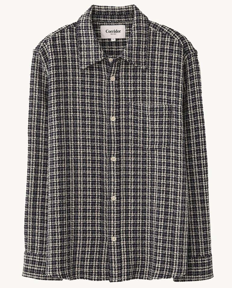 Reverse Tweed snow Check Shirt