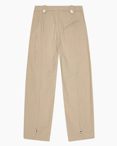 Light Stripe Denim Shorts - Soft Chambray