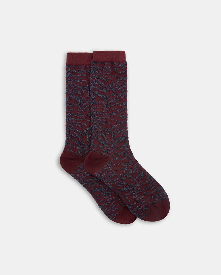 Ifari Zebra Socks - Margo Mauve