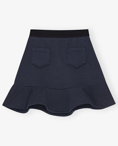 Light Stripe Denim Shorts - Soft Chambray