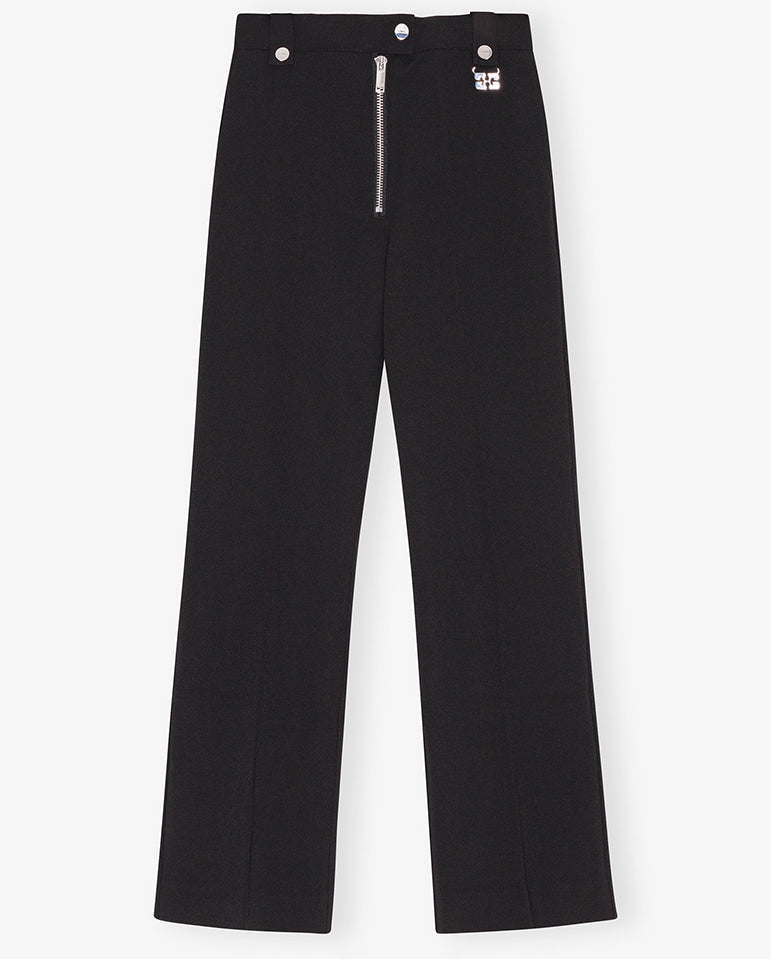 Bonded Crepe pants BLACK