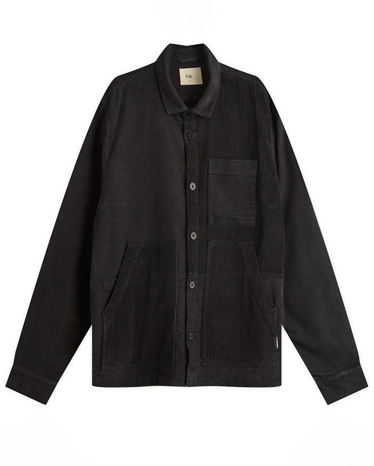 ASSEMBLY WORKER JACKET - SOFT BLACK CORD MIX