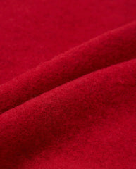 FLEECE ZIP BOMBER - SCARLET