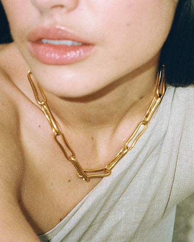 Chunky Link Necklace - Gold