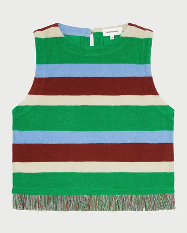 Madeleine Top - Cosy white / Solar Check
