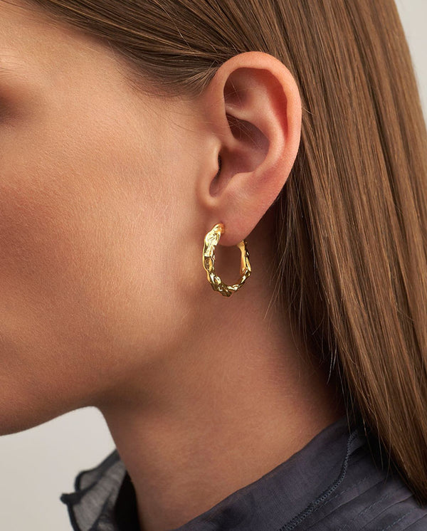 Full Moon Hoops - Gold