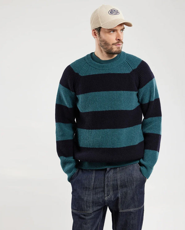 Heritage Crew Neck Sweater Dark Storm / Navy