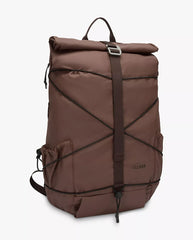 Dayle Roll Top Backpack - Dark Brown