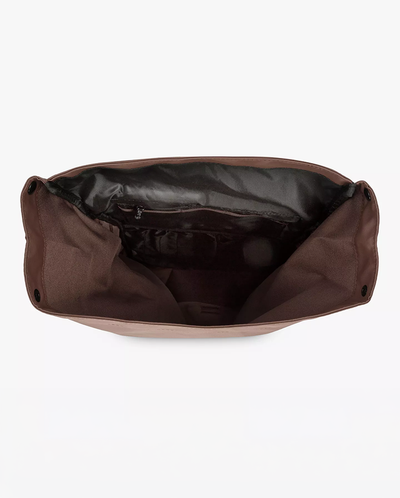 Dayle Roll Top Backpack - Dark Brown