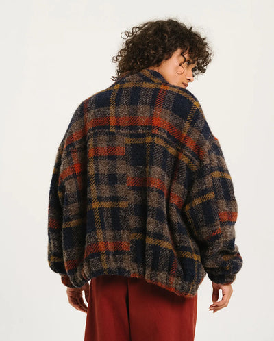 Lison Check Wool Jacket - Multicolor