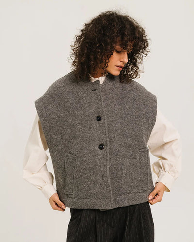 Sonny Wool Vest - Grey