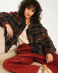Lison Check Wool Jacket - Multicolor