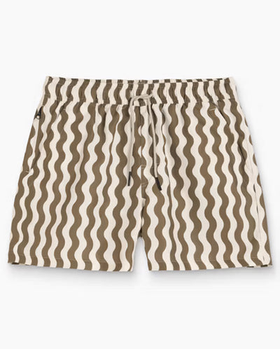 Fine Waver Swim Shorts - Beige