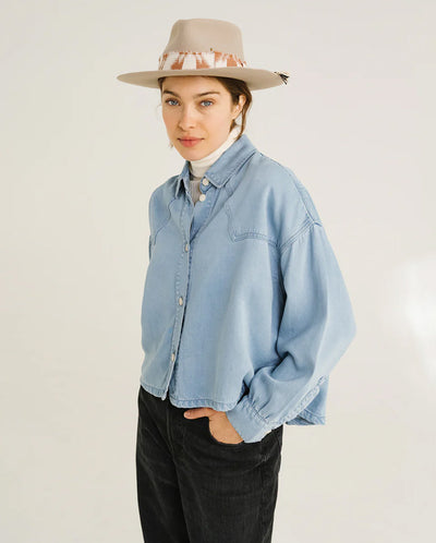 Emi Bleach Shirt - Denim