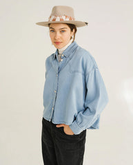 Emi Bleach Shirt - Denim