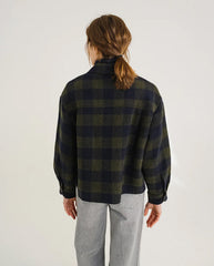 Balma Check jacket - Green Navy Check