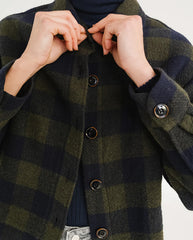 Balma Check jacket - Green Navy Check