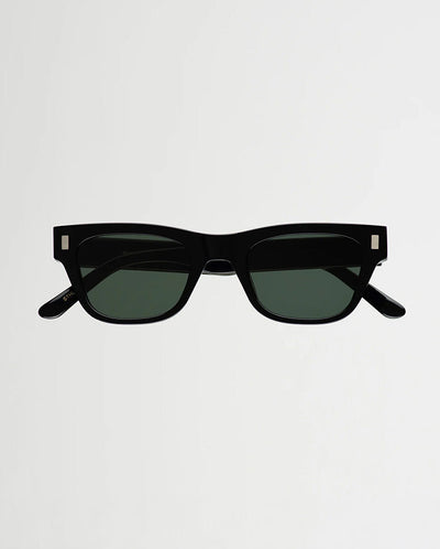 Aki Black - Green Solid Lens