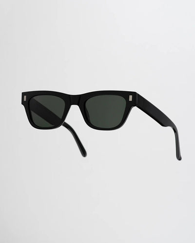 Aki Black - Green Solid Lens