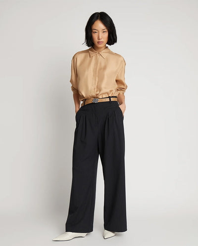 Stormy Tailored Trouser Black Pinstripe