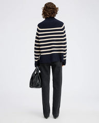 Arissa Stripe Knit - Navy