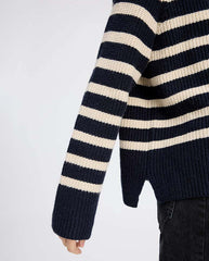 Arissa Stripe Knit - Navy