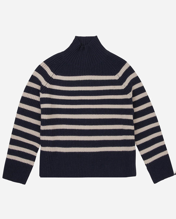 Arissa Stripe Knit - Navy