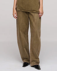 Lido Ankle Jean - Dk Olive