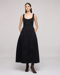 Cocoon Bustier Dress - Ever Black