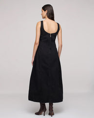 Cocoon Bustier Dress - Ever Black