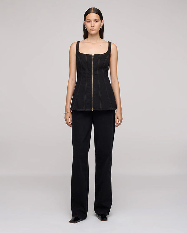 Cocoon Bustier Top - Black