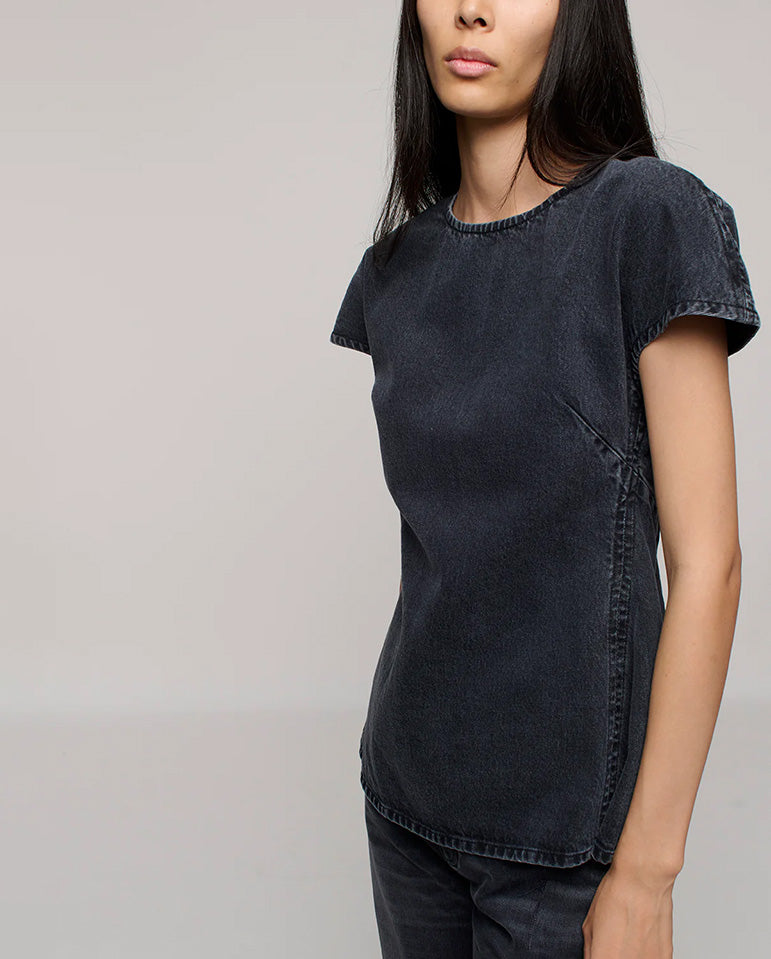Linear Denim Top - Hurricane