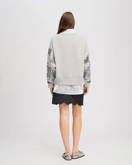 Friede Embroidered Sweat GREY