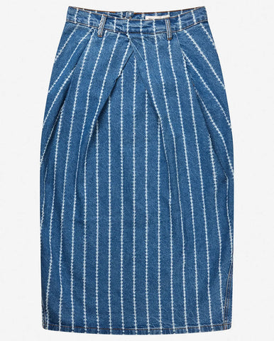 Drawcord Baggy Pants Washed Cobalt