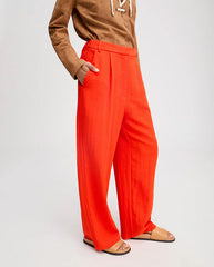 Kosmila Pleat Front trouser RED