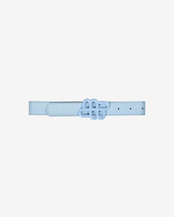 Matter leather Belt BLUE