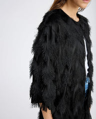 Rosevilla Ruffle Jacket BLACK