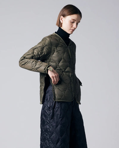 Military Hi Neck Down Jacket - D.Sage