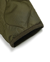 Military V Neck Long Down Jacket D.Olive