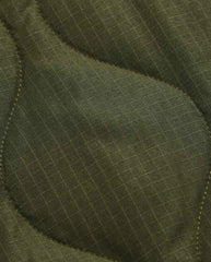 Military V Neck Long Down Jacket D.Olive