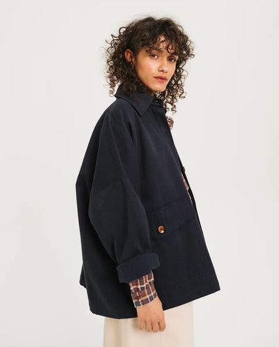 Romane Oversize Jacket - Navy