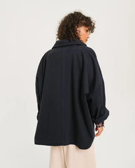 Romane Oversize Jacket - Navy