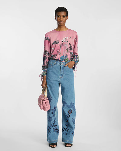 Basilia Printed Blouse - Print Berry