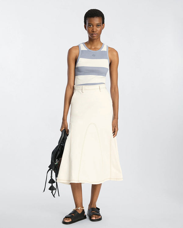 Tezza Stripe Vest Top - Blue Stripe