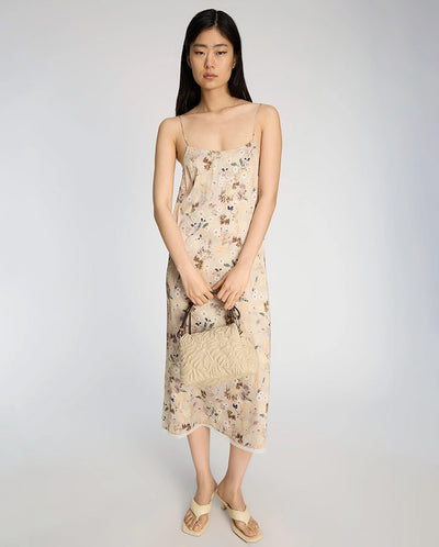 Barika Slip Dress - Nature Print
