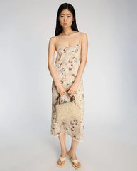 Barika Slip Dress - Nature Print