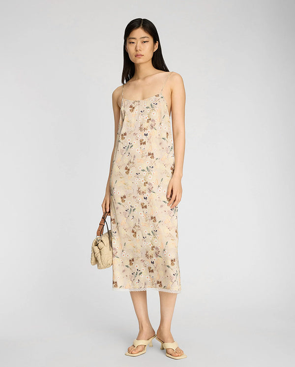 Barika Slip Dress - Nature Print