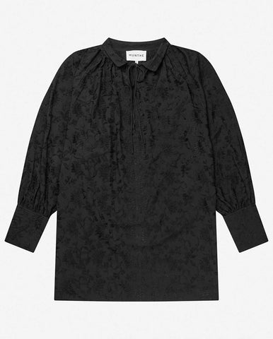 Bimo Floral Pattern Jean - Blue Denim