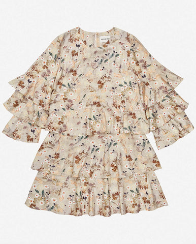 Bimo Floral Pattern Jean - Blue Denim